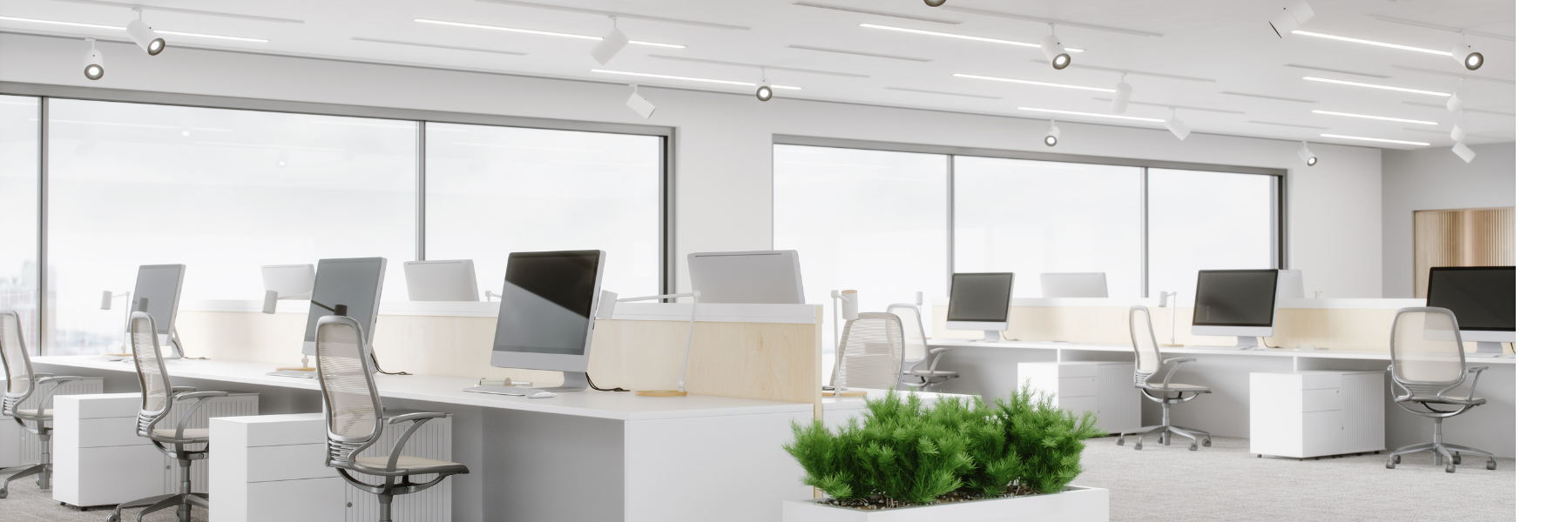 uffici e finestre puliti